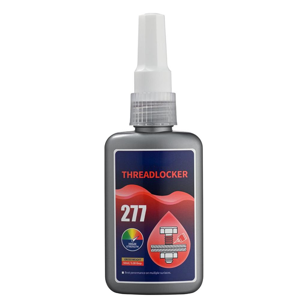 Individually Boxed 50ML Thread Fastener 277 High Temperature Resistant Large Nut Locking Glue Red Liquid Screw Glue