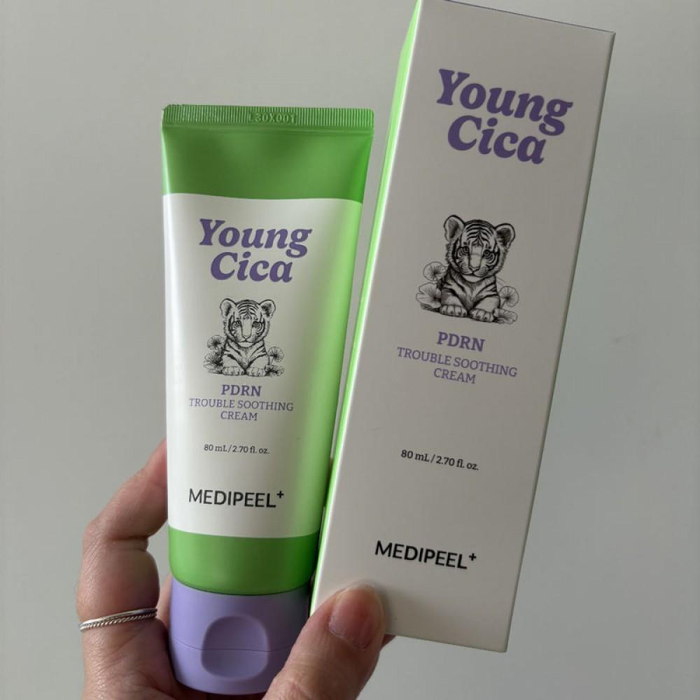 MEDIPEEL Young Cica PDRN Trouble Soothing CREAM 80ML/ Soothing, Moisturizing, Korean Cosmetics, Kbeauty