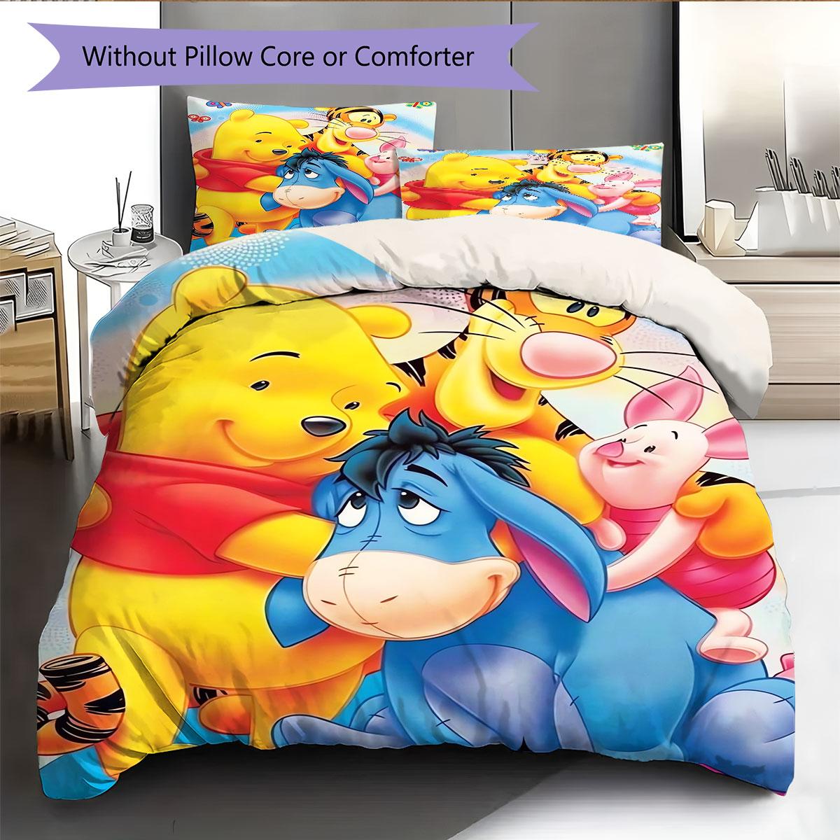

The Winnie Pooh Sleeping on The Moon Bedding Set Is Soft and Warm Making It The Perfect Choice Decorating A Child s Bedroom 135x200cm