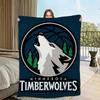 Minnesota Timberwolves Kuscheldecke Weich Gemütlich für Wohnzimmer Schlafzimmer Büro Perfektes Geburtstagsgeschenk für Kinder und Fans