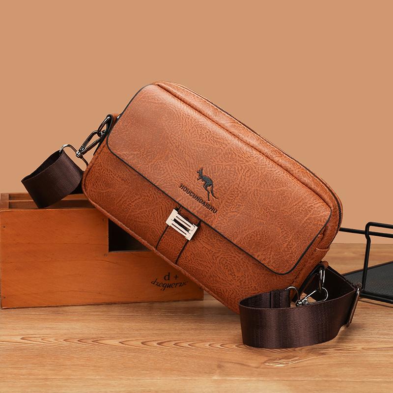 Borse a tracolla in pelle casual mini da uomo borsetta piccola da uomo borsa a spalla da uomo firmata vintage in pelle borsa a tracolla da uomo portafoglio da uomo