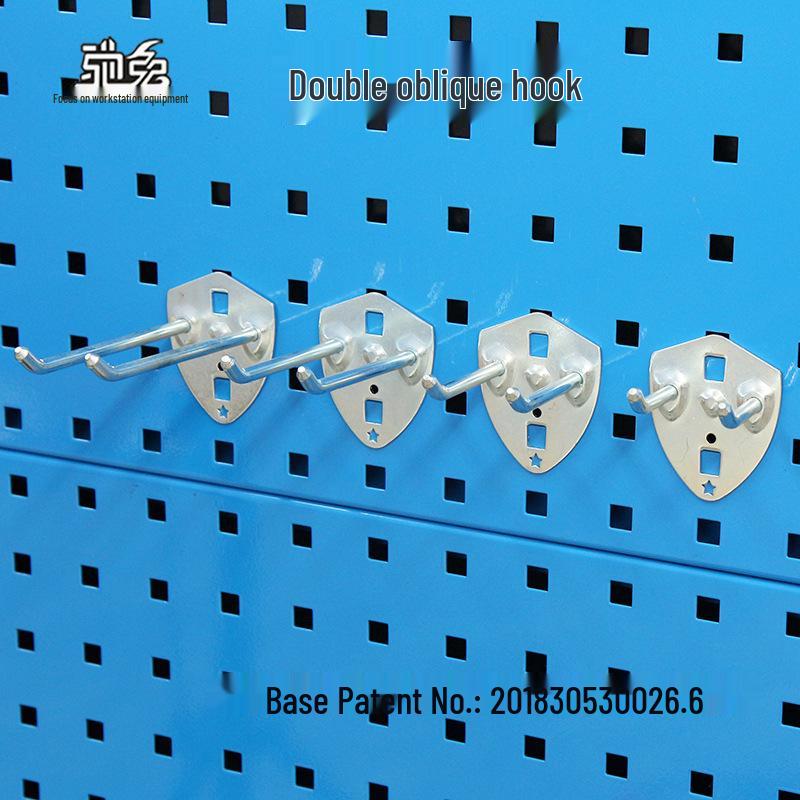 Wall-Mounted Pegboard Hook Display Rack