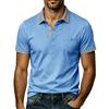 Men's Short Sleeve Polo Shirt Color Block Collar Button Up T-Shirt Daily Streetwear Business Casual Polos
