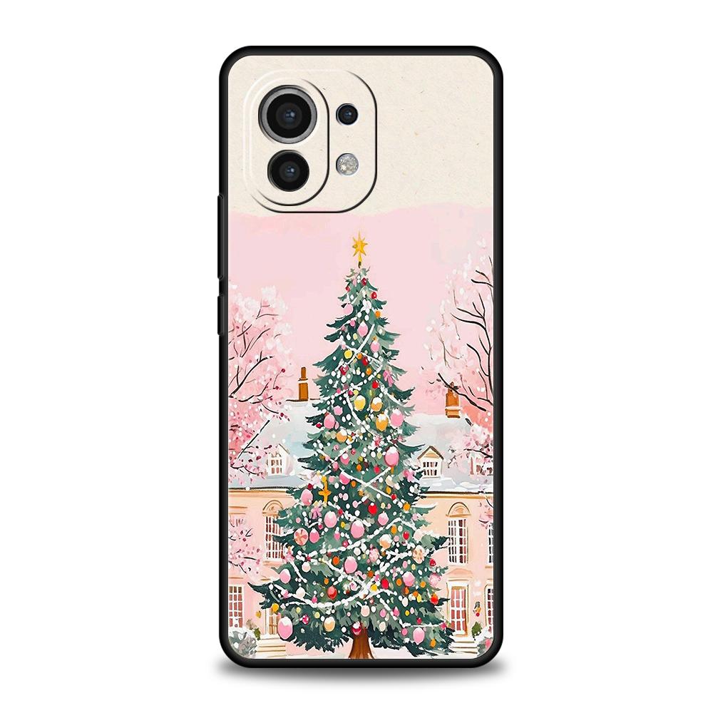 Phone Case for Xiaomi Poco F7 F6 F5 F4 F3 X7 X6 X5 X4 X3 NFC M4 C51 C55 GT Pro 5G Soft TPU Merry Christmas Beautiful Winter Snow