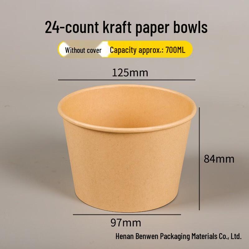 Disposable Kraft Paper Soup Containers