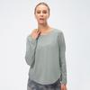 Women's Slimming Long Sleeve Quick-Dry Yoga Shirt for Running & Training