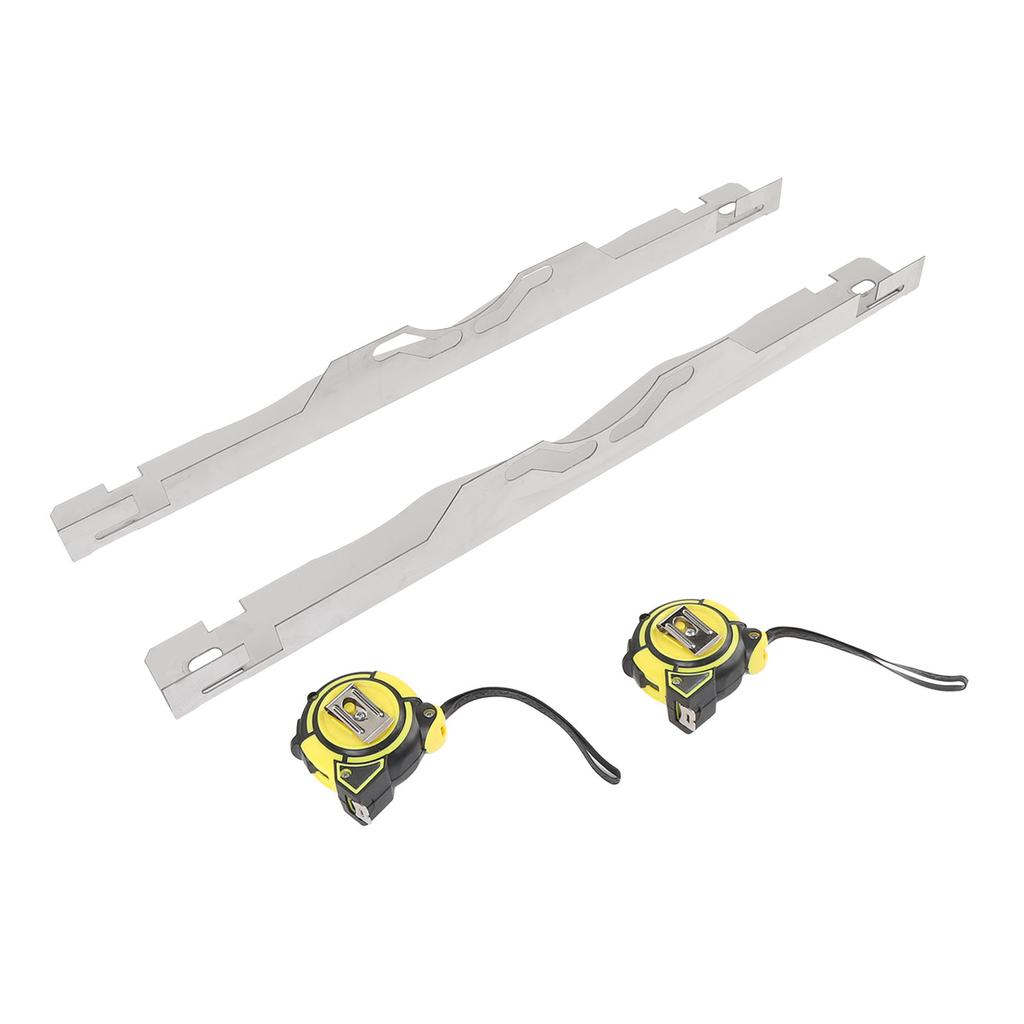 Edelstahl Spurplatten mit 2 Stück 3 Meter Maßband Spurwerkzeug für alle Autos Limousinen SUVs