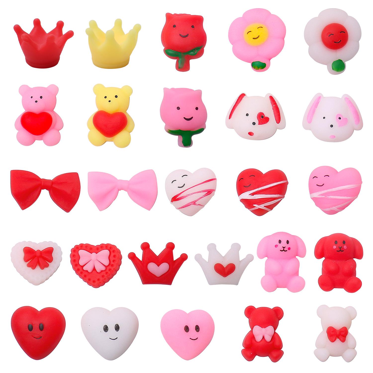 Eco-friendly TPR Valentine s Stress Relief Squeeze Ball, Multi-style