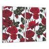 Glass Protective Hob Panel 2x30x52 Roses