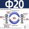 304 Stainless Steel Pipe Clamp: Thickened Clamp for Electric Pole Bracket