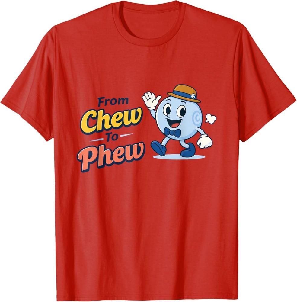 

Chew to Phew Bubbleton Fun Gut Health Mascot Cartoon TShirt Unisex T-Shirt S