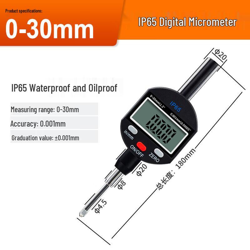 Aokewen IP65 Waterproof Digital Micrometer