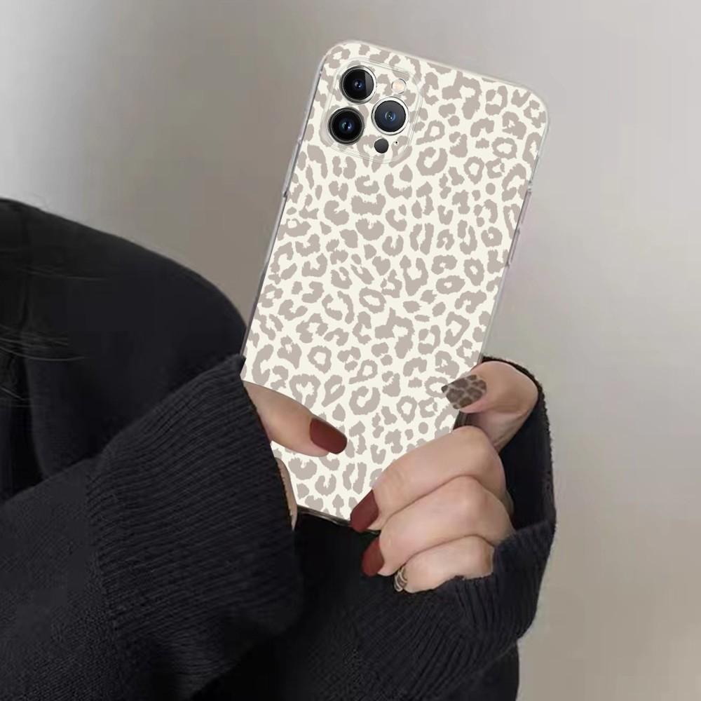 Leopardenmuster Handyhülle für iPhone 15 8 7 6 6S Plus X SE 2020 XR XS 14 11 12 13 Mini Pro Max Handyhülle