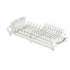 Expandable 2 Level Dish Drainer With Removable Storage For Small Kitchen Countertop Space Saving Design