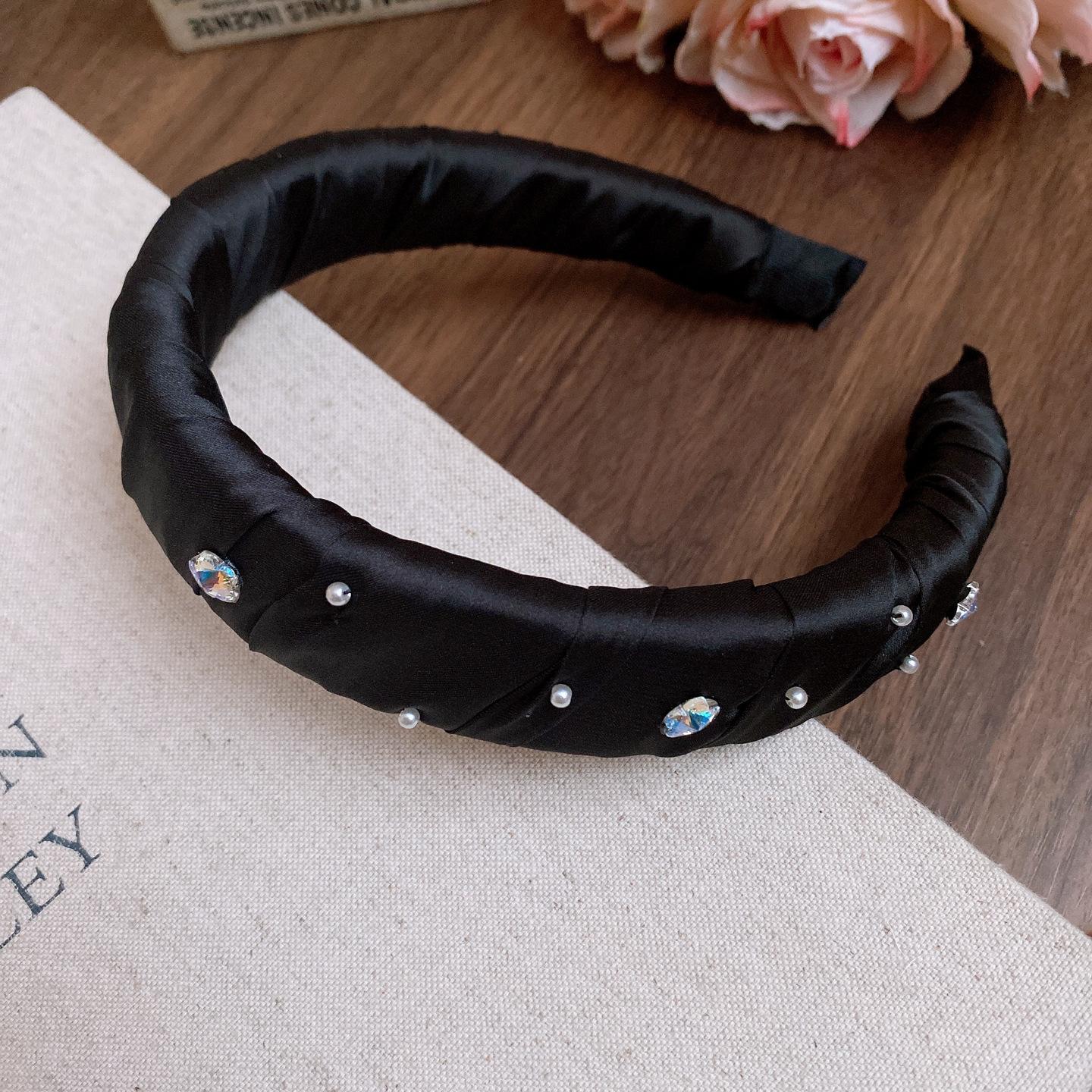 

Fabric pearl diamond flower headband small fresh wind gentle sweet hair accessories fashion simple headgear women