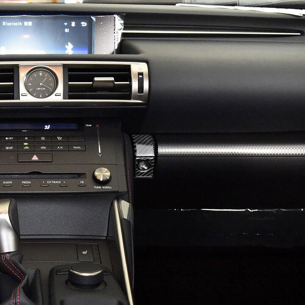 For LEXUS IS250/300/350/200 2014-2018 Carbon Fiber Storage Box Switch Cover Trim