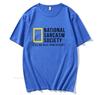National Sarcasm Society Morsom Sarkastisk Menn Kvinner T-skjorte Bokstavtrykk Topper T-skjorte Bomull Herre Oversized Casual Topp T-skjorte