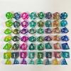 7Pcs Acrylic Multiple Side Dices Different Size Digital Number Dices Kids Adult