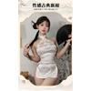 Sex Underwear Retro Straps Cheongsam Perspective Hollowed Out Split Neck Sexy Temptation Free Uniform Set F546