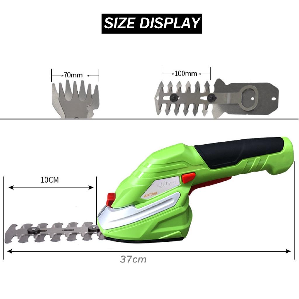 Portable Electric Lawn Mower Cordless Grass Shear Rechargeable Trimmer Pruning Shear Garden Power Tools Pruner Machine