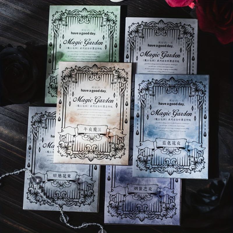 30 PCs Vintage INS Decorative Paper DIY Diary Album Scrapbooking Material Background Paper Hand Made Junk Journal Supplies