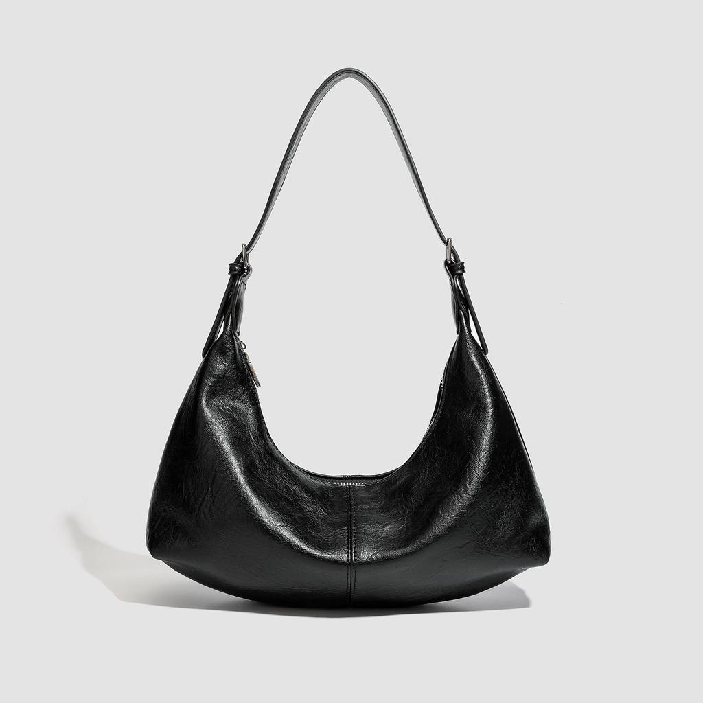 Textured retro underarm dumpling bag women's 2025 new trendy versatile large-capacity commuter shoulder bag tote bag women