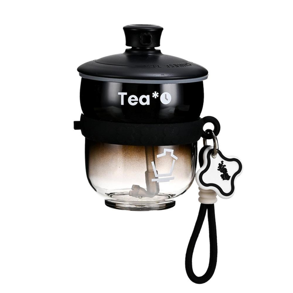 

Mini Straw Water Bottle Cartoon Straw Cup Cute Beverage Cup Picnic чёрный