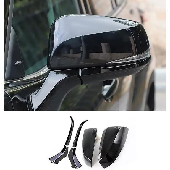 Car Accessories Exterior Rear View Mirror Side Molding Cover Trims (Chrome) Fit for Toyota RAV4 2019 2020 2021 2022 2023 ABS 6 PCS