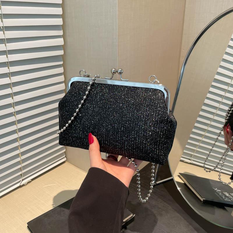 Sequined Versatile Cheongsam Bag 2025 New Pearl Handbag Mini Chain Messenger Versatile Cosmetic Bag Women