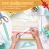 Buchbinden Einfaches Scrapbooking-Werkzeug Kunststoff-Positionierer-Lineal für effiziente Produktion Praktische Bindevorrichtung für Handbuch