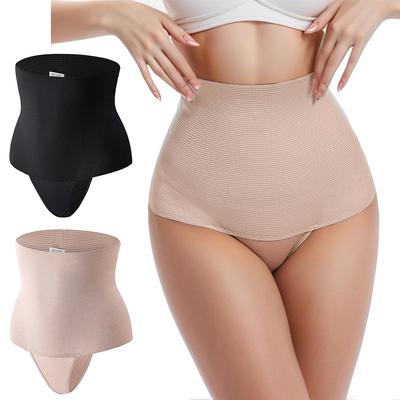 Women's Shapewear Tummy Control Thong High Waist Shaping Underwear Panties Girdle Seamless Body Shaper