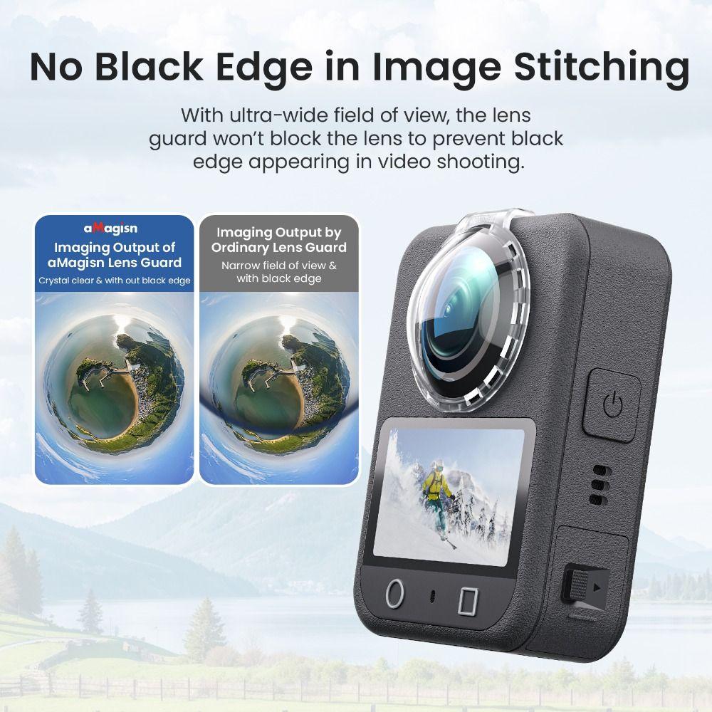 Anti-Scratch Lens Guard Plastic Protective Lens Cap for DJI Osmo 360 Panoramic Camera Accessories