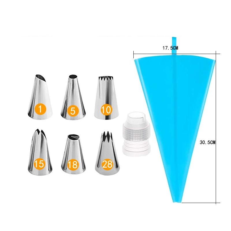 

8/14/26/50 шт. Набор насадок для крема, насадки, инструменты, аксессуары для украшения торта, кондитерский мешок, кухонные принадлежности для выпечки и кондитерских изделий