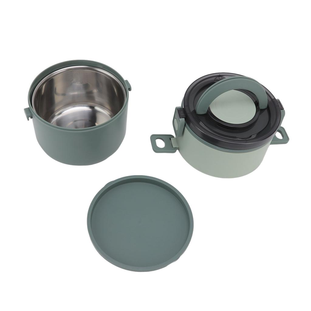 Stapelbare Lunchbox 1600ml Doppelschichtig Edelstahl BPA-frei Wärmeerhaltung Langlebige Bento-Box