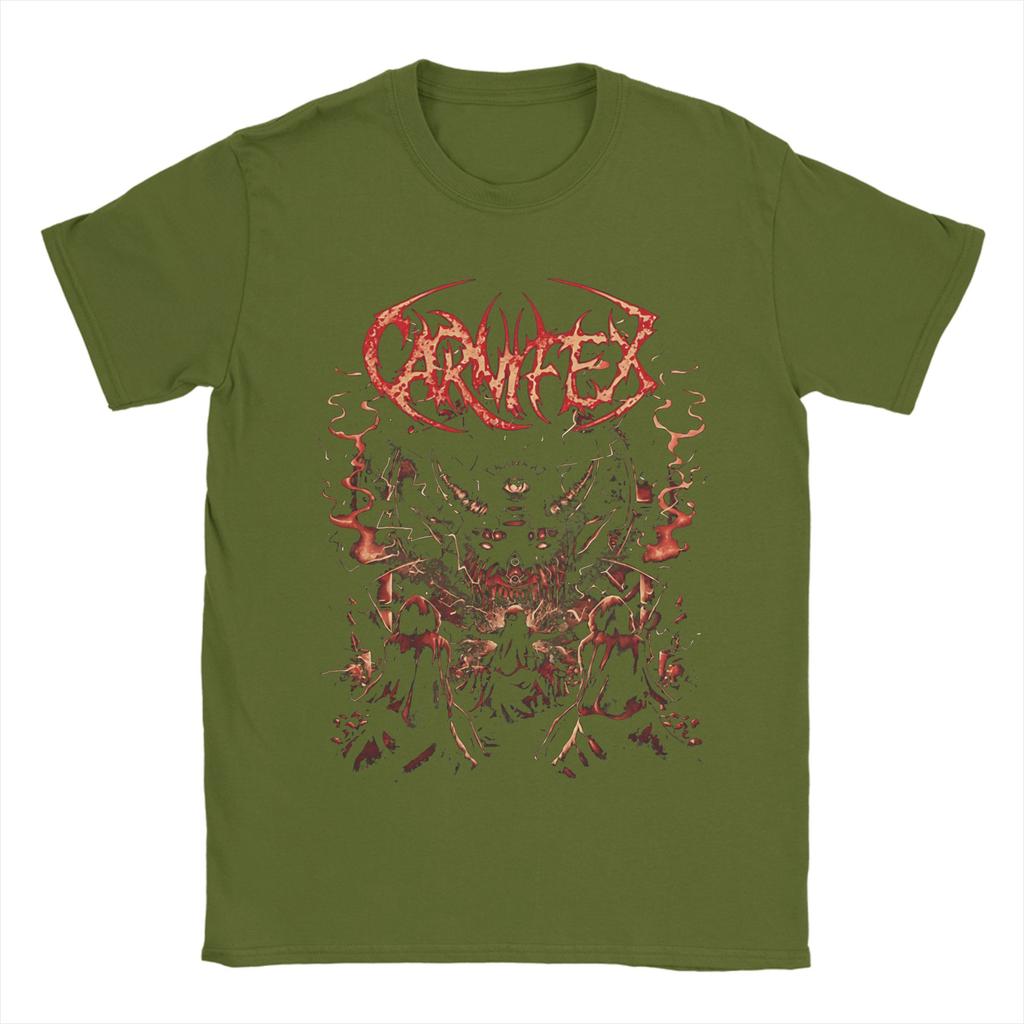 The Heretic Anthem Death Metal Carnifex Band TShirt Summer Cotton T Shirts For Unisex Harajuku Casual Tee Shirt