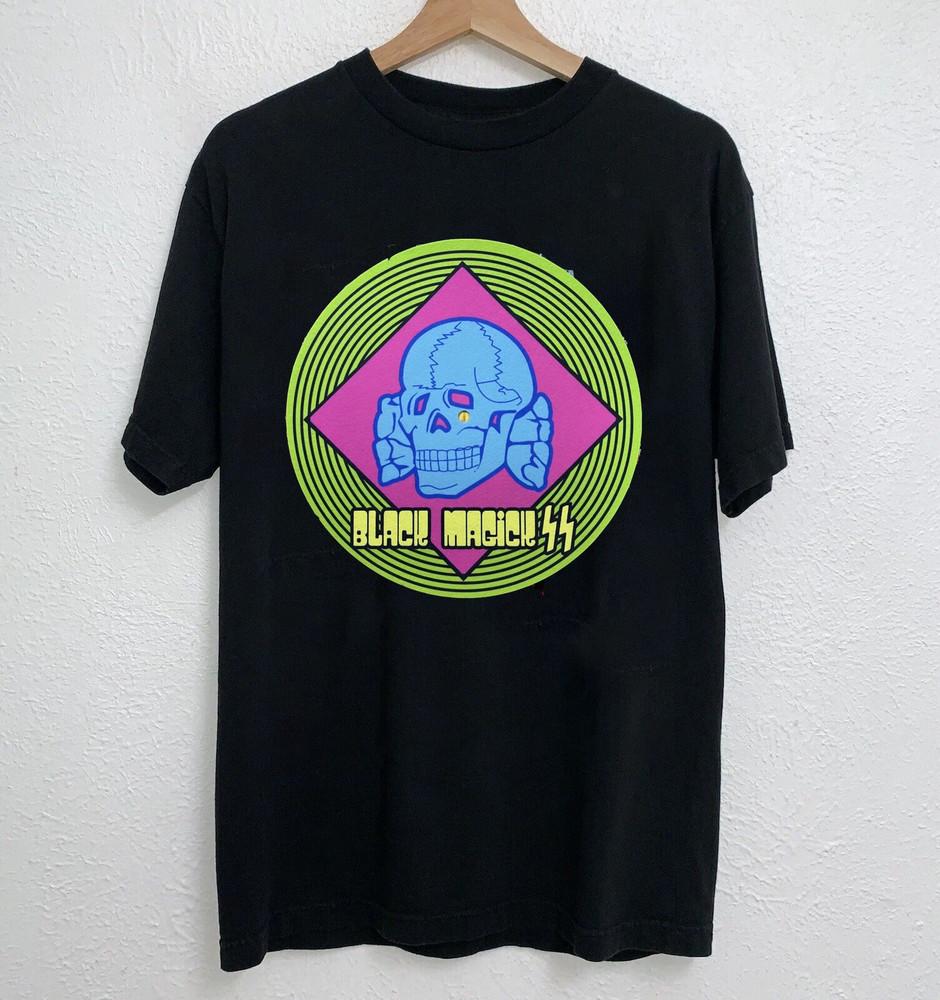 Черная Магия SS Группа Череп Вращающийся Футболка Унисекс Футболка L