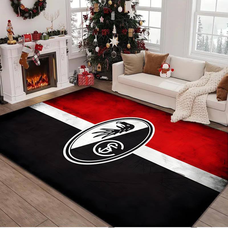 1PC Rug Club Crest Design Carpet, Chair Rug,Area Rug for Office Bedroom Living Rooms Bedroom, Doormat Decor Christmas Fan Gifts