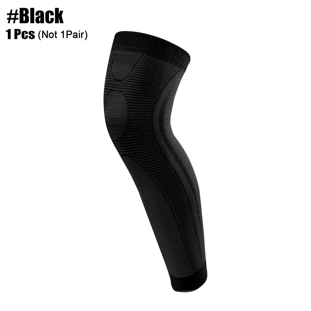 1/2 Pcs Sport Full Leg Compression Sleeves Long Knee Support For Cycling Running Basketball Weightlift Workout Joint Pain Relief