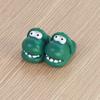 1 Pair Simulation Mini Dinosaur Slippers Round Toe Silicone Dinosaur Slippers  Children Toys