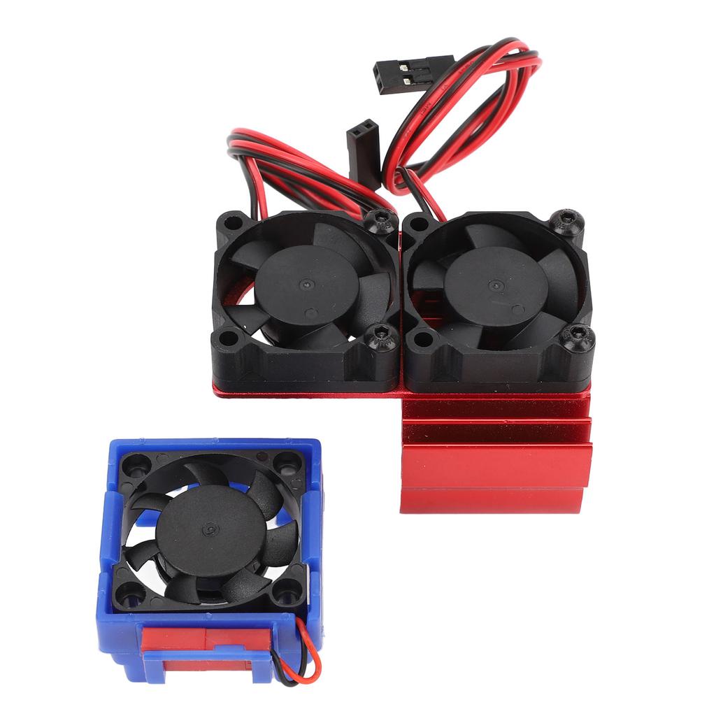 ESC Cooling Fan and Motor Cooling Fan Dual Fan Set for Slash 4x4 VXL 110 for Rustler 4x4 Stampede