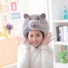 Funny Cosplay Lovely Animal Pig Nose Head Cover Christmas Headwear Plush Hat Home Decor Ornament Costume Party Halloween Props
