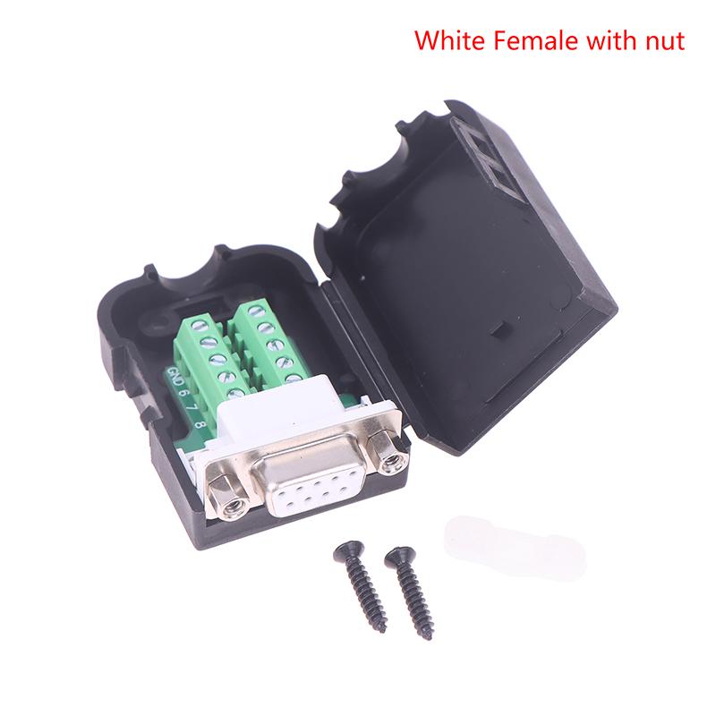 Db9 Serial Adapter Rs232/485/422 Connector Male Female 9 Pin Breakout Terminals Com Connector 21-24 Awg Wire Solderless