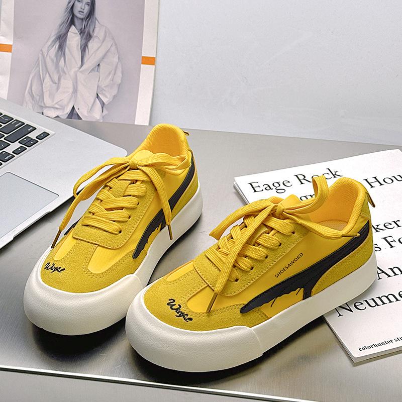 66 Versatile Lace-up Breathable Women's Summer New Sports and Leisure Shoes Dopamine Versatile Board Shoes