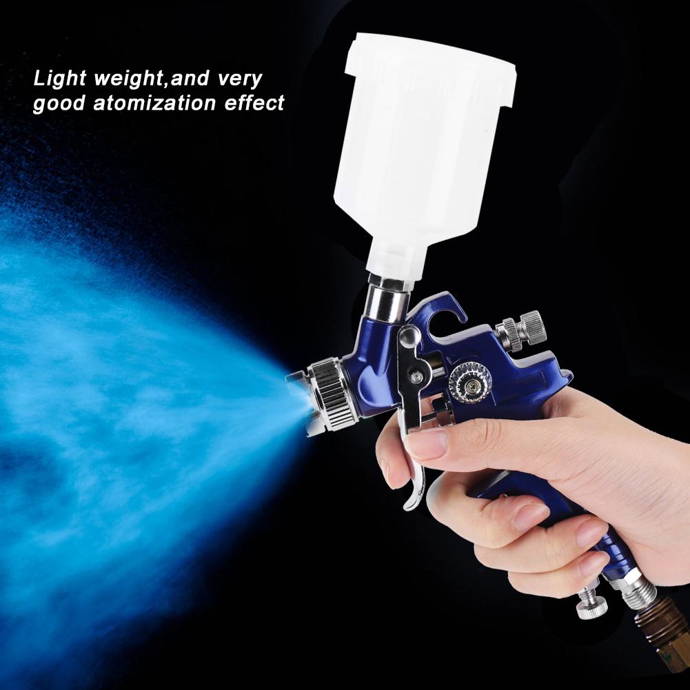 Gravity spray gun H-2000A Professional 0.8/1.0mm Nozzle 125ml Mini Pneumatic Spray Gun For Car Painting Repair Mini spray gun