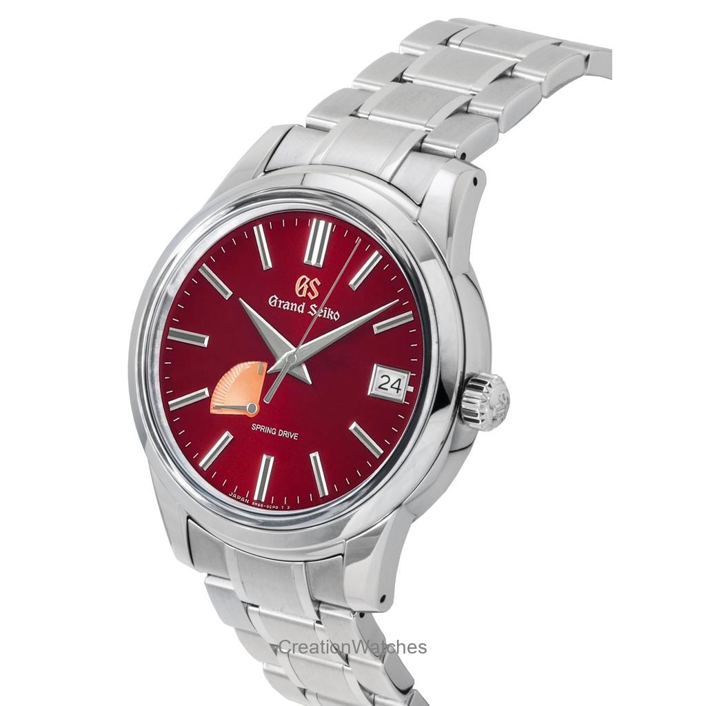 GRAND SEIKO Elegance Limited Edition 20. Jubiläum Edelstahl Rotes Zifferblatt Automatik SBGA499G 100M Herrenuhr