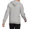 adidas Free Shipping With AdiClub Essentials French Terry 3 Stripes Full Zip Hoodie GK9034