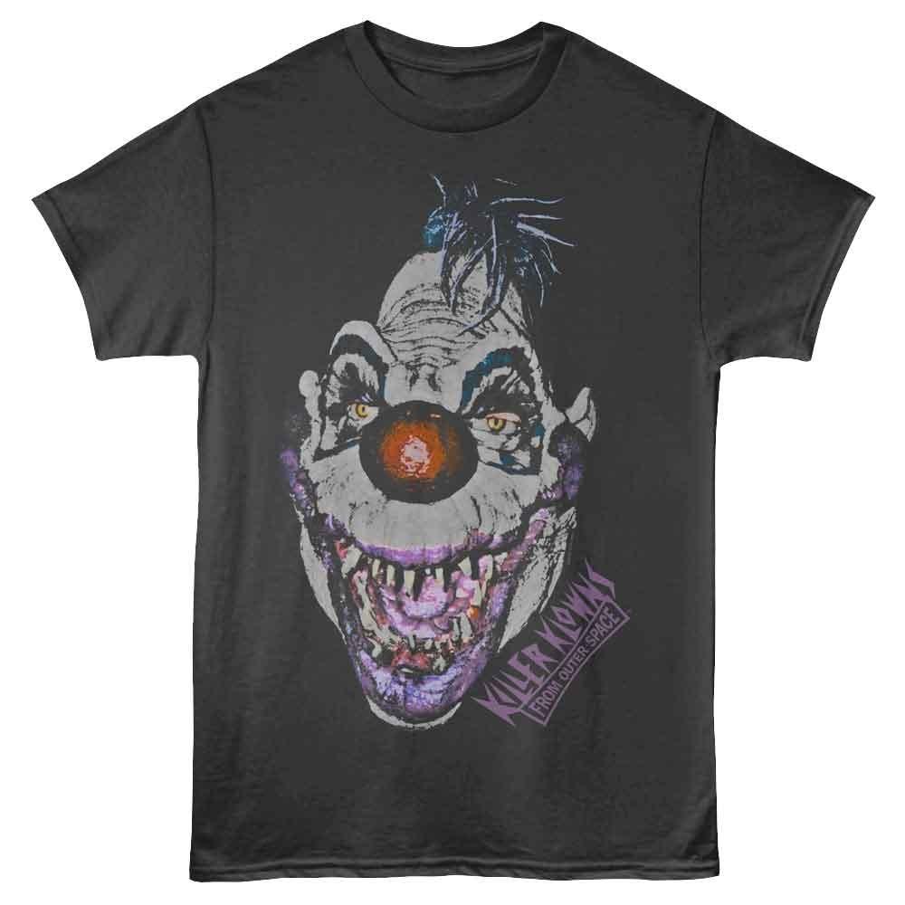 Killer Klowns - Big Head Klown - Gray - Adult Unisex Short Sleeve T-Shirt S