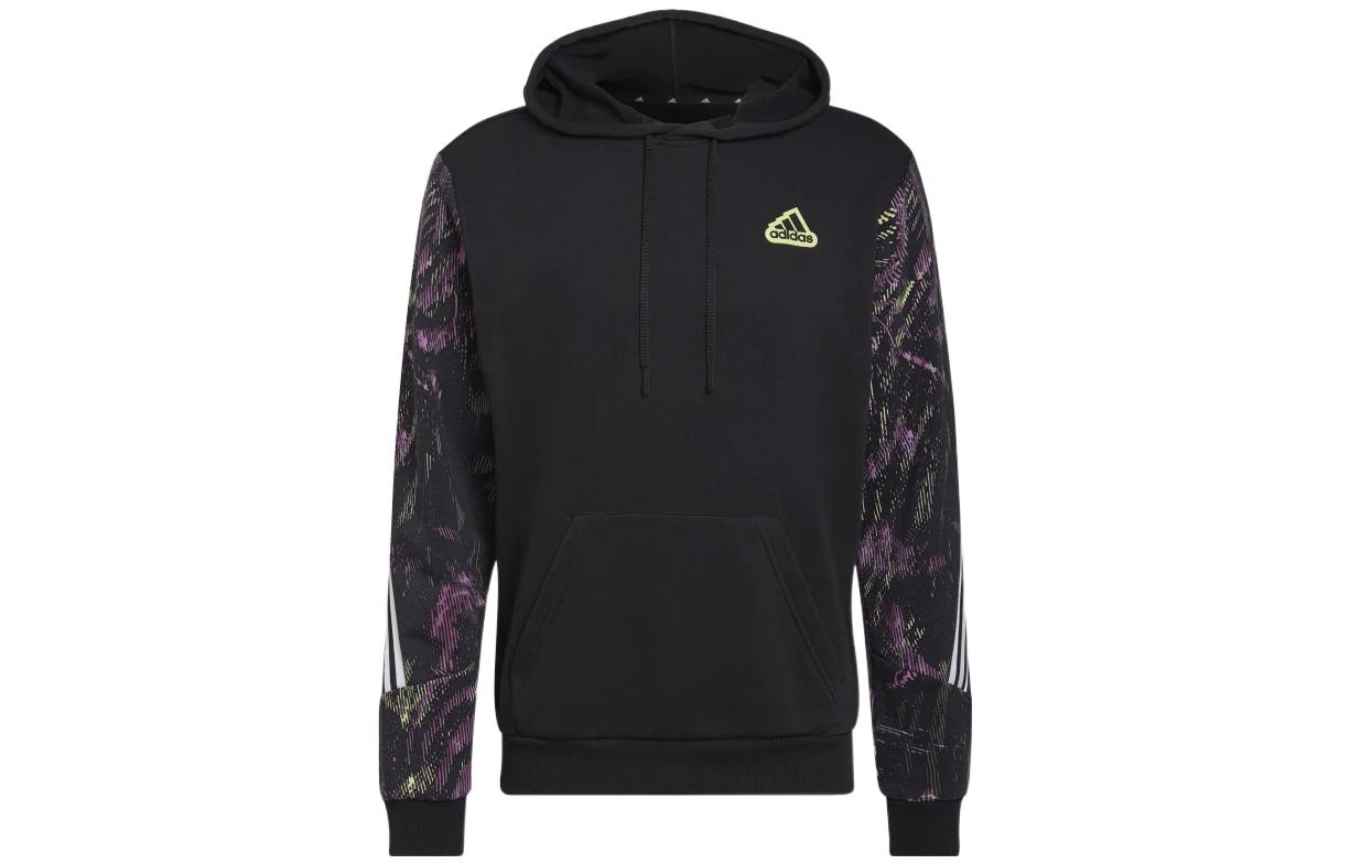 Adidas Sweatshirts Unisex Black Hooded Moderate Regular HU0255 S