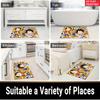 Chibi Anime Pirate Crew Doormat, Cute Cartoon Non-slip Floor Mat, Decorative Entrance Rug for Home Living Room Bedroom