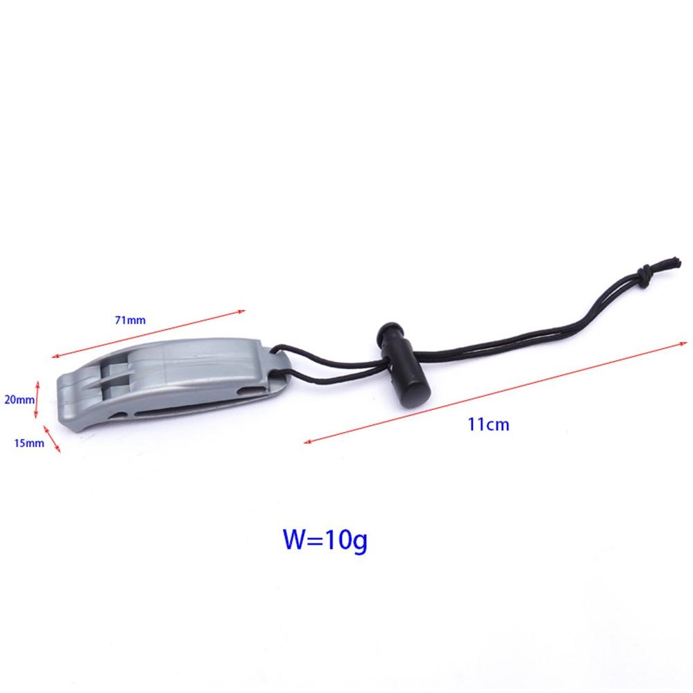 Dual Frequency High Whistle Diving Whistle PP 10g Camping Distance